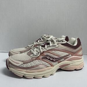 Saucony ProGrid Omni 9 Ivory Peony S70739 15 Size 14 Runner Workout White Pink